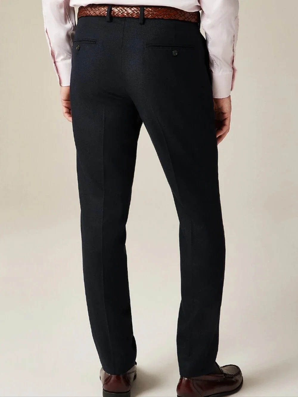 J Crew Ludlow Slim-fit suit pant in English cotton- wool blend Size 33x34 Navy